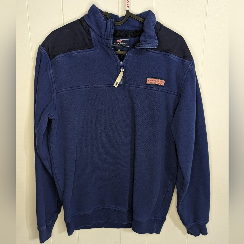 Vineyard Vines - Martha's vineyard 1/4 zip up pullover - navy blue size XS